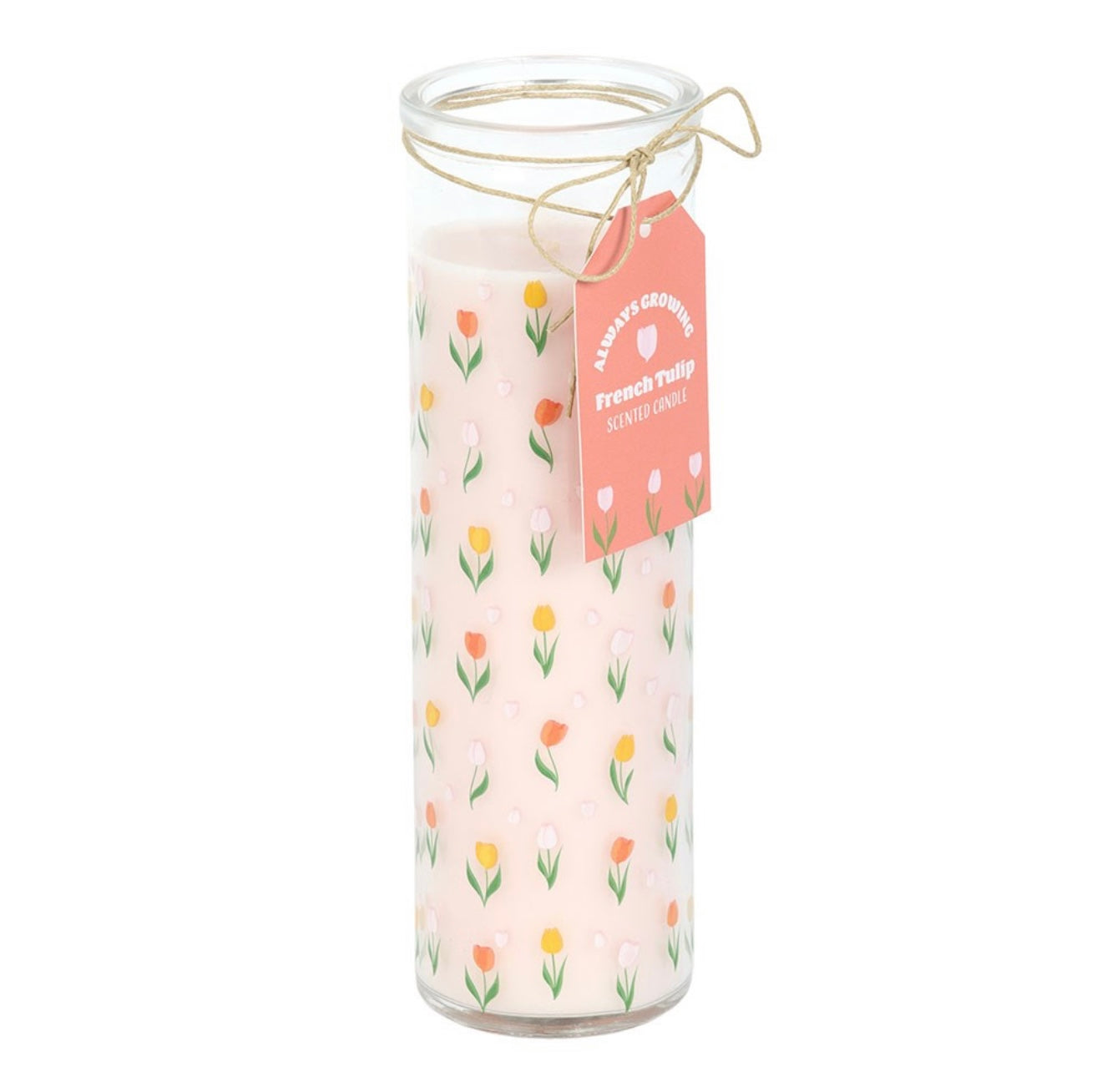 Tulip candle jar tube